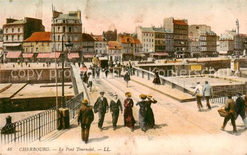 Cherbourg pont tournant - pont,