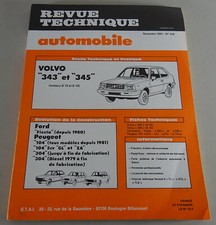 Repair Manual Revue Technique Volvo 343 & 345 / Ford Fiesta Stand 11/1981
