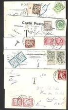 Lot 5 Cartes Postales Belge