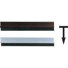 Bourrelet de Porte Boudin Rigide Avec Aileron Caoutchouc PVC Blanc 100 CM