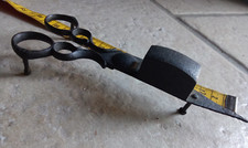 Ancienne Mouchette à Bougies Ciseaux Eteignoir Fer Forgé Art Populaire