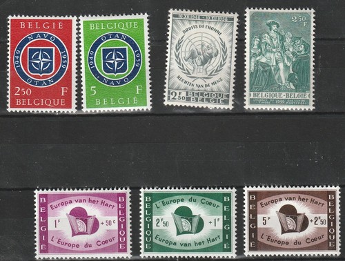 Timbres belgique 1958 - timbres,