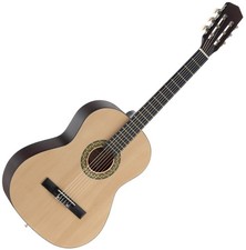 Classique Guitare Acoustique 7/8 Bois Tileul Nylon Corde pour Debutant 10-13 Ans
