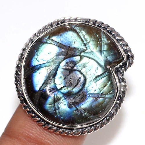 Bague labradorite naturelle - labradorite,