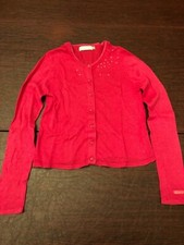 Catimini Cardigan Girls Size 8 Color Pink with diamonds