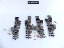 TURRET / GASTOU SLEEPERS WOOD RAIL BRASS 4 ELECTRIC SWITCHES