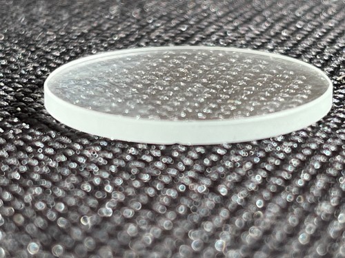 Verre rond minéral plat - , de
