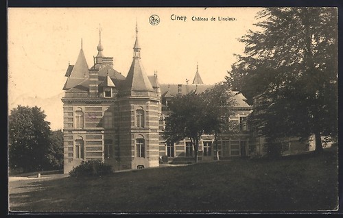 Cpa ciney chateau linclaux - ciney,,