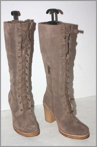 Ugg bottes talons daim marron - talons,