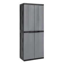 Toomax Armoire Porte-Balai Résine Avec Étagères Réglable cm65x37x165h