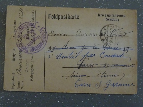 Carte prisonniers guerre - carte, de