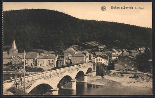 Cpa bohan semois - semois,, pont