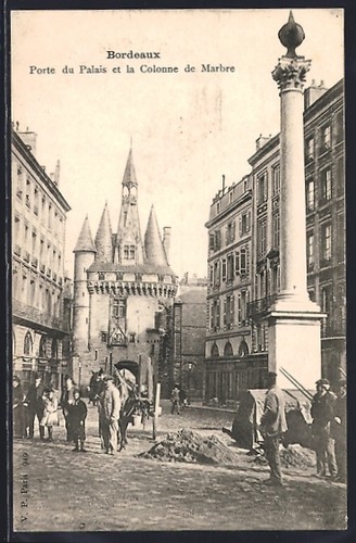 Cpa bordeaux porte palais - porte, du