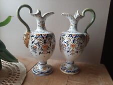 Pair of old DESVRES Fourmaintraux ewers in very good condition