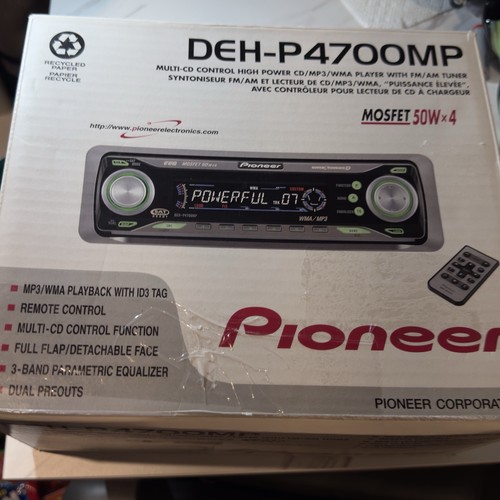 Pioneer deh p4700mp mp3 wma - pioneer, deh-p4700mp