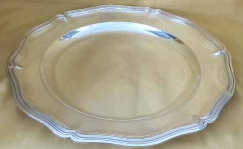 Grand plat rond métal