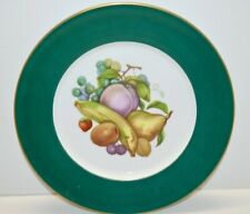 -ASSIETTE ANCIENNE PORCELAINE DE LIMOGES LAZEYRAS à décor central de FRUITS XXe