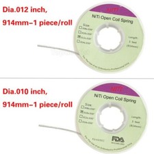 Dental Ortodoncia NITI Abierto Bobina de resorte Dia. 012/010*030