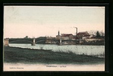 Old postcard Champrosay, Le Pont 