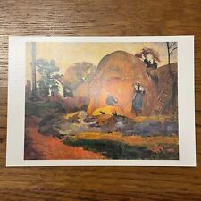 Antique Postcard ❤️ Paul Gauguin Painting - Les millstones yellow 1889