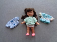 vêtement poupées 20 cm convient à mini corolline (lot de 3 gilets) fait main