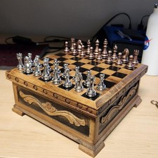 Jeu d'échecs ancien plateau