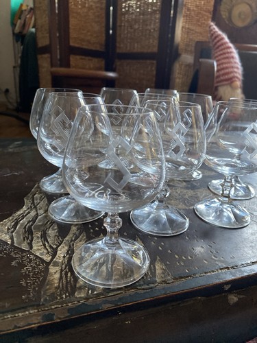 Verres cognac cristal - a, en