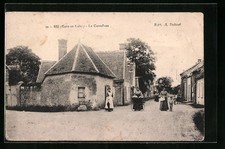 Old postcard Bu, Le Carrefour 