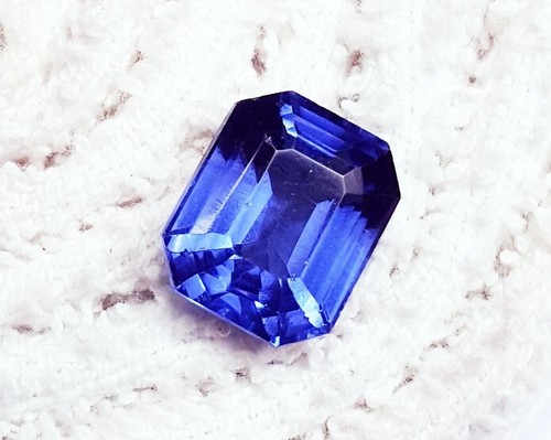 Tanzanite naturelle radiant - tanzanite,