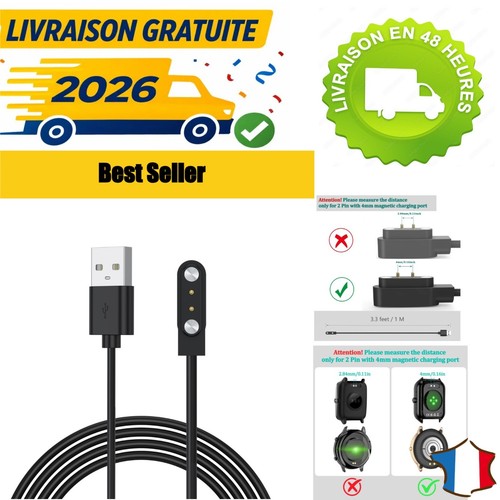 Chargeur magnétique montre