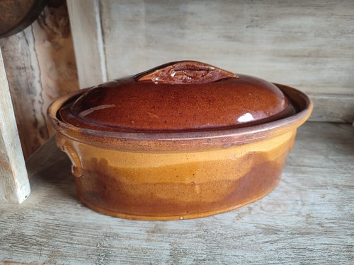 Terrine ovale ancienne - terrine,