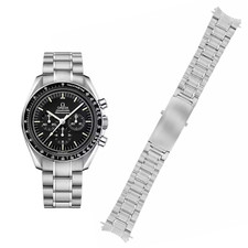 20mm Solid Stainless Steel Strap Bracelet compatible for OMEGA Speedmaster Watch