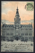 CPA Bruxelles, Maison Communale de Schaerbeek 1908 