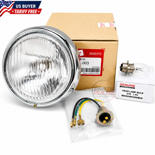 Replacement headlamp honda - replacement, c70