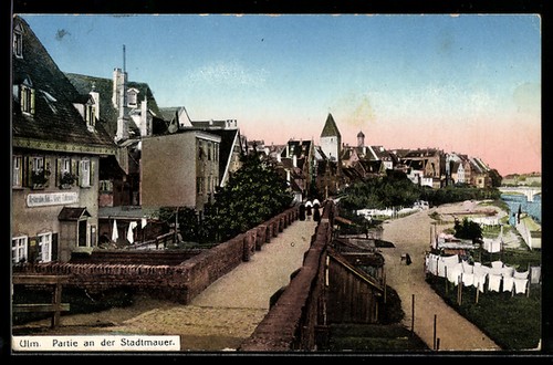 Ulm partie sur les remparts - partie,