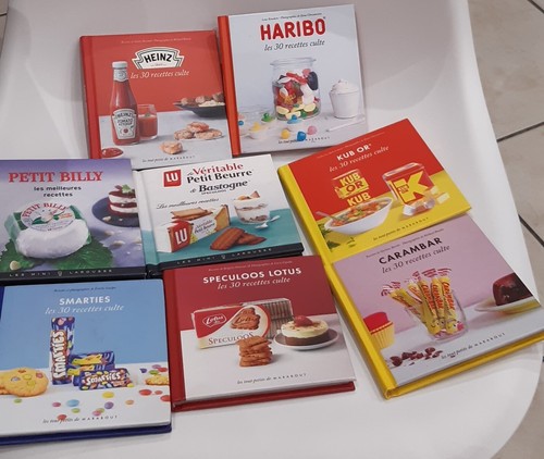 Lot livres recettes culte - de,