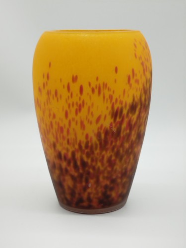 Vase pâte verre marmoréen - vase,