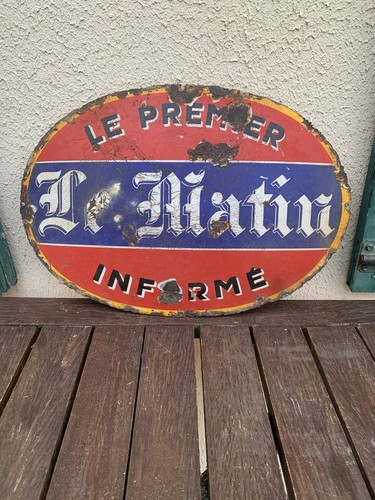 Ancienne plaque émaillée