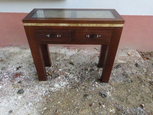 Console bois massif frêne - , 2