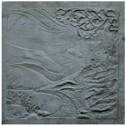 Plaque cheminée fonte - plaque, en