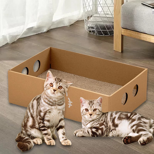 Maison grattoir chat carton - maison,