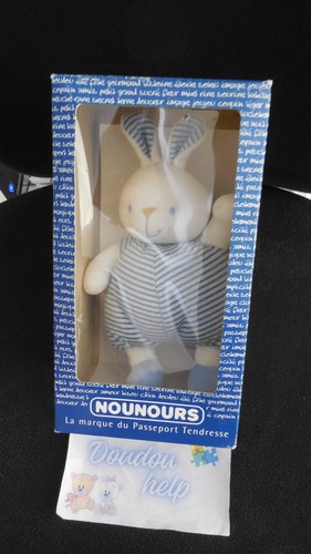 Vintage doudou peluche lapin