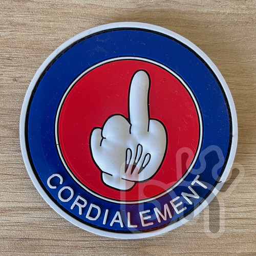 Ecusson Cordialement PVC-