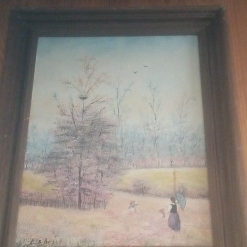 Tableau paysage encadré