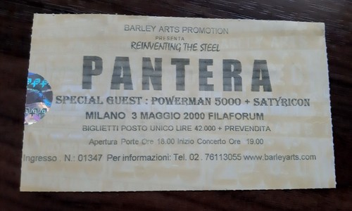 Ticket billet place concert - billet,