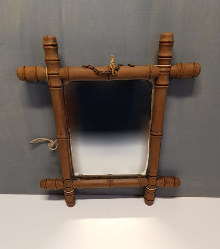 Miroir ancien bois style - ancien,