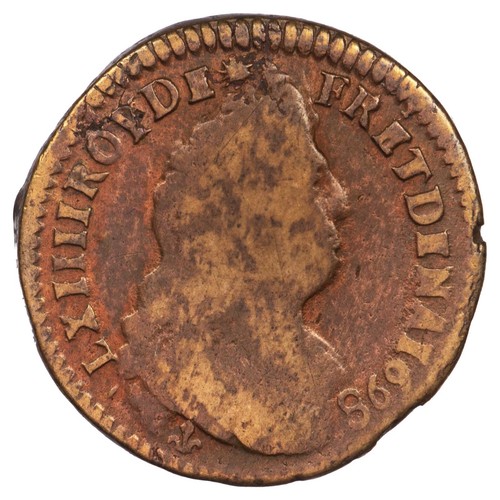 France liard 1698 louis - 1698, xiv