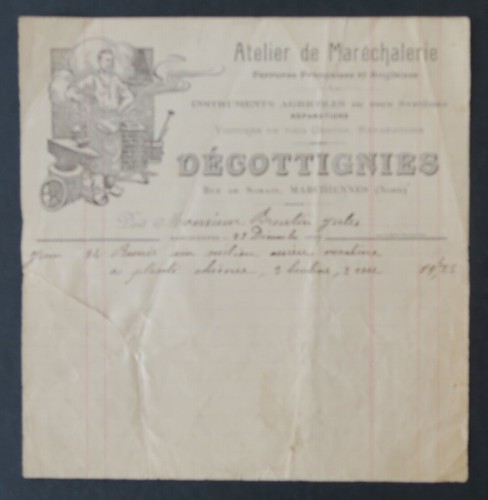Facture atelier - facture, de