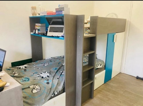Lit mezzanine enfant - , avec