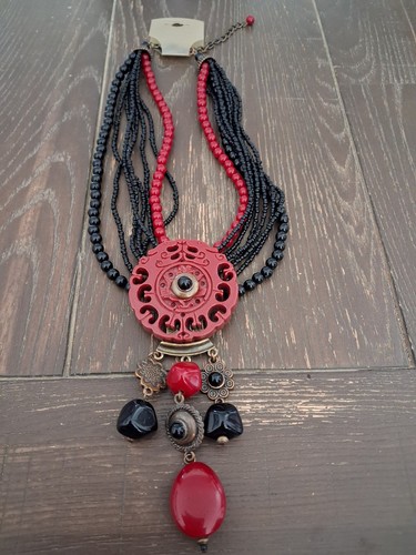 Collier multi rangs perles - collier,